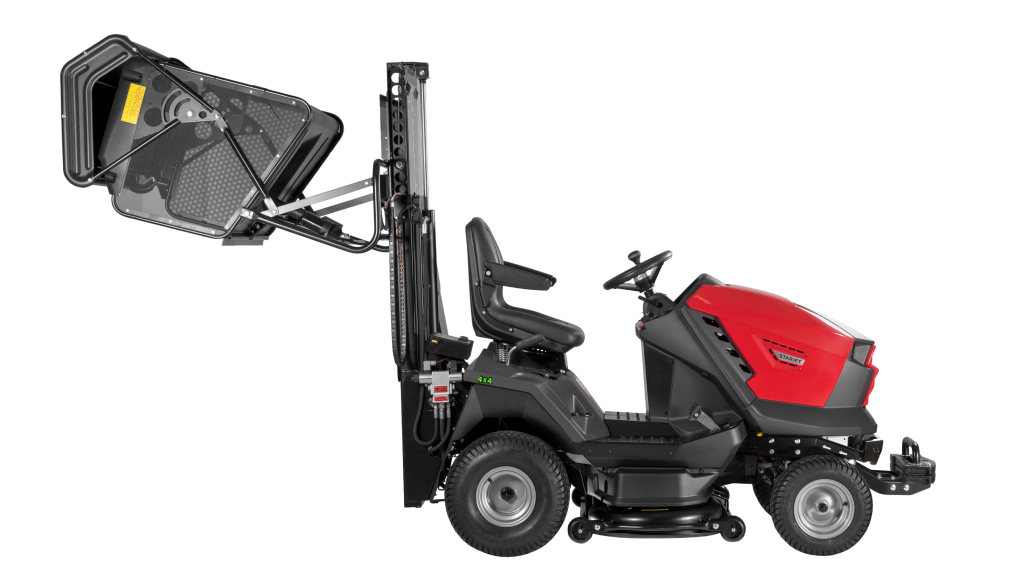 Starjet P6 4x4 PRO zdvižený koš do poloviny výšky a otevřený